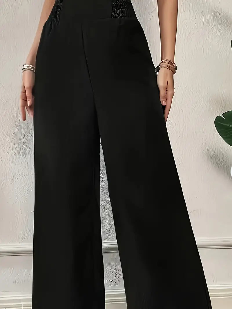 Berea | Luchtige High Waist Linnenbroek - Wide Leg