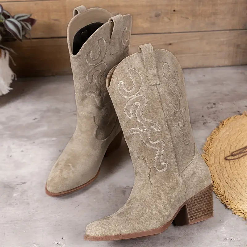 Zachte Elegante Cowboy Dames Laarzen