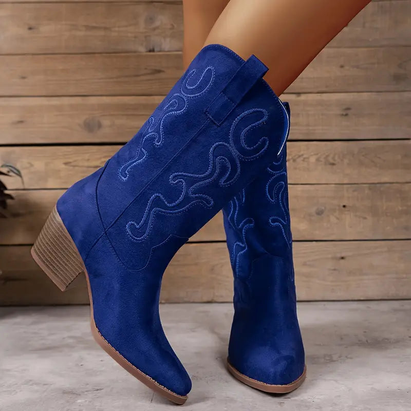 Zachte Elegante Cowboy Dames Laarzen