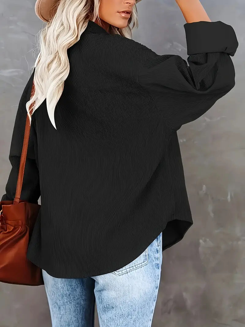 Bette | Corduroy Overhemdblouse met Knopen - Casual
