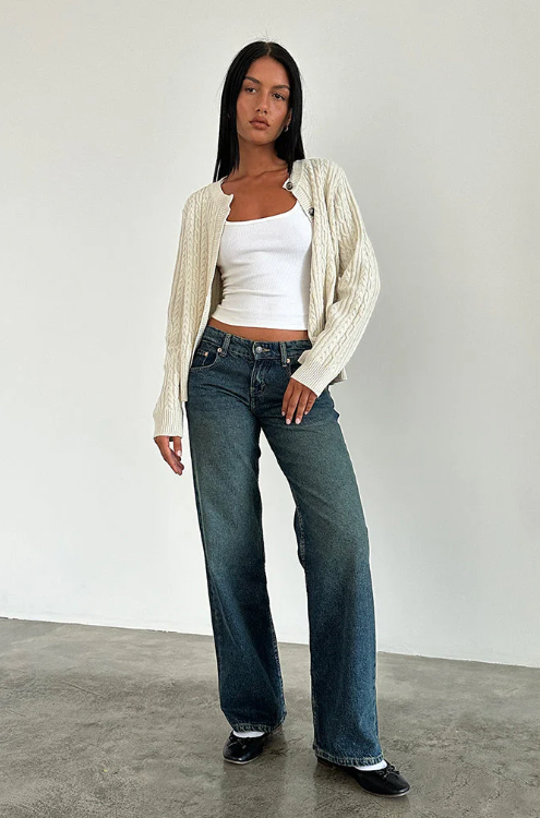 Yaella | Low Rise Straight-Leg Dames Jeans