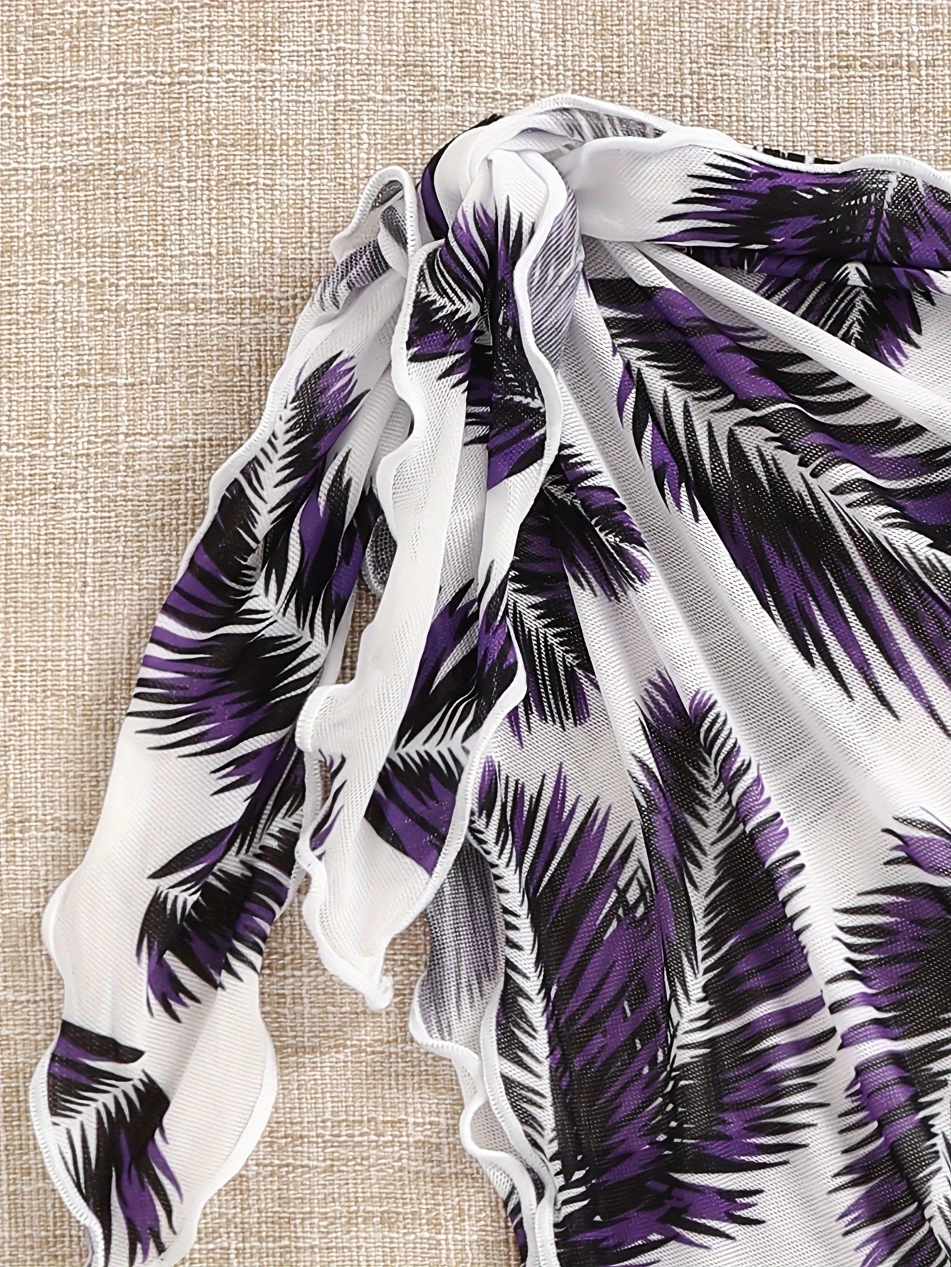 Gaige | Bikini Set met Tropische Sarong en Triangel Top