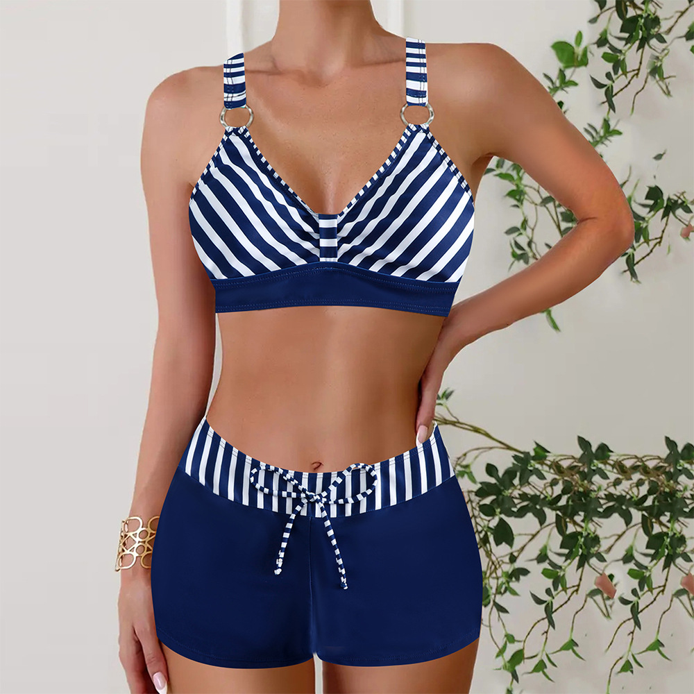 Zoraida | Women's Striped Bikini with Bottoms