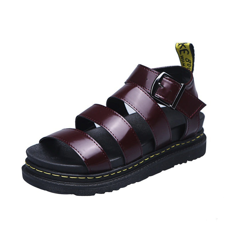 Tough Women's Sandals With Platform Sole And Buckle Closure