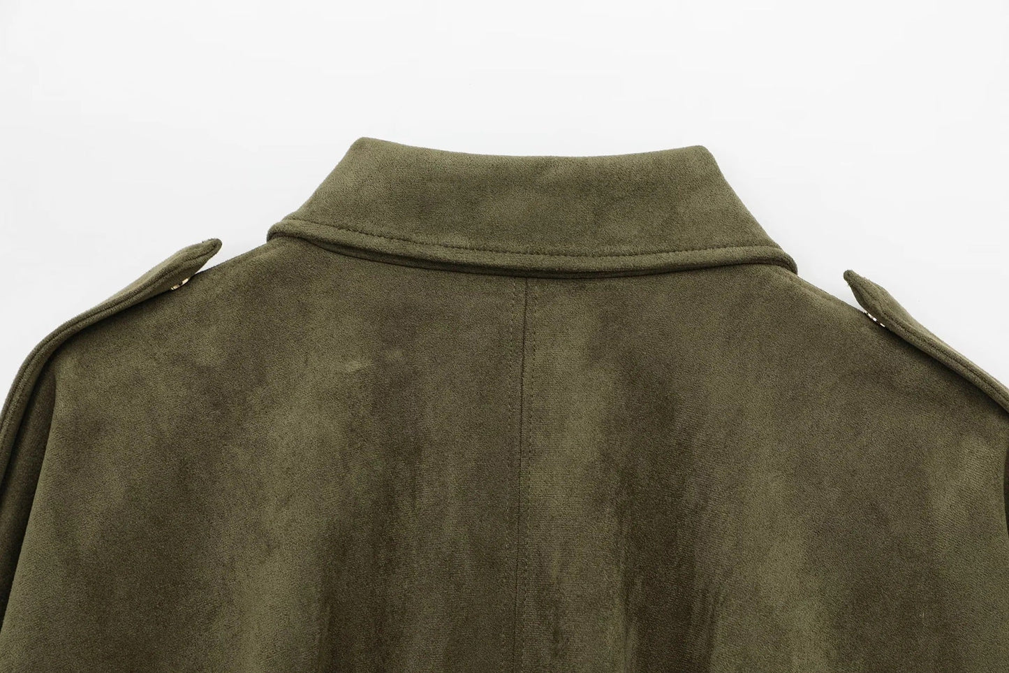 Shaheeda | Oversized Suede Jacket