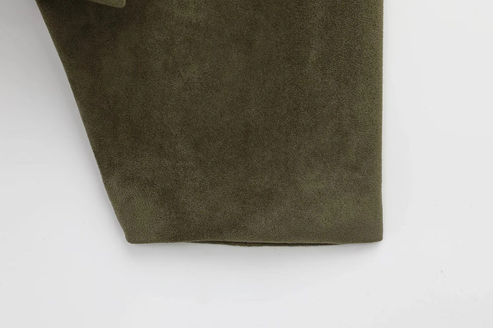 Shaheeda | Oversized Suede Jacket
