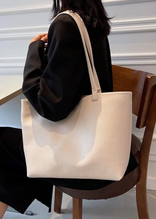 Trendy Spacious Women's Shoulder Bag with Soft Leather