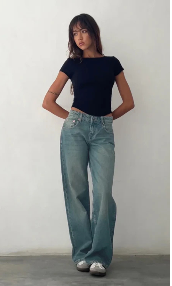 Yaella | Low Rise Straight-Leg Dames Jeans