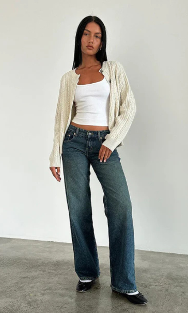 Yaella | Low Rise Straight-Leg Dames Jeans