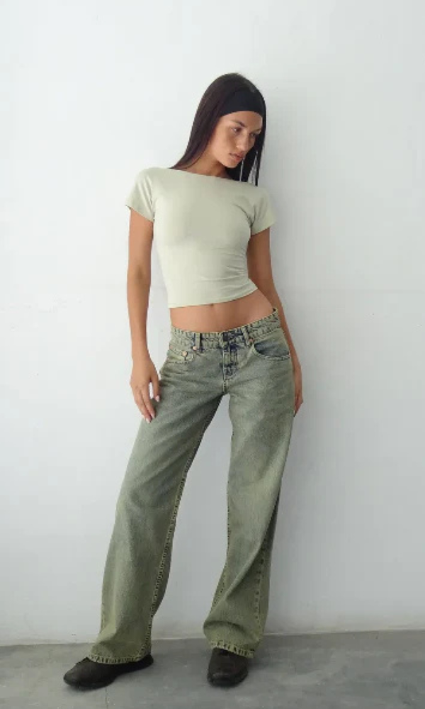 Yaella | Low Rise Straight-Leg Dames Jeans