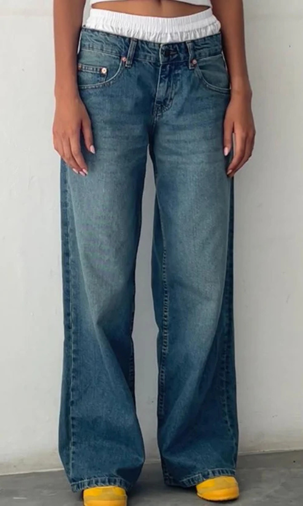 Yaella | Low Rise Straight-Leg Dames Jeans
