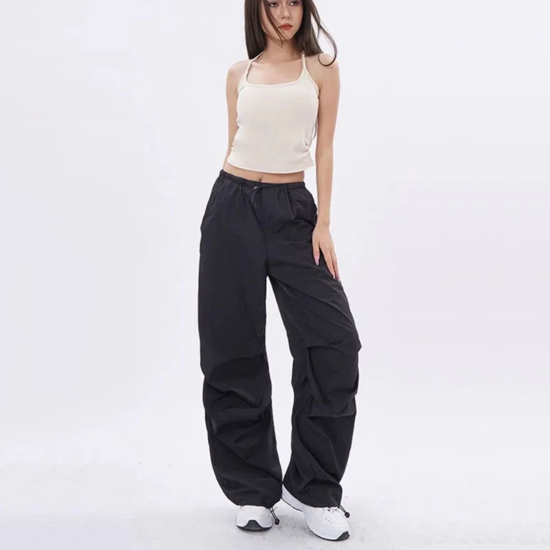 Oversized Hose Damen | Parachute-Streetwear & Verstellbare Passform