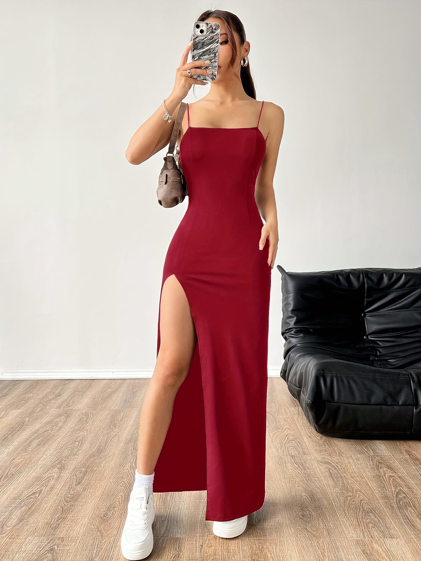 Delisia | Elegante Maxi Jurk met Hoge Split