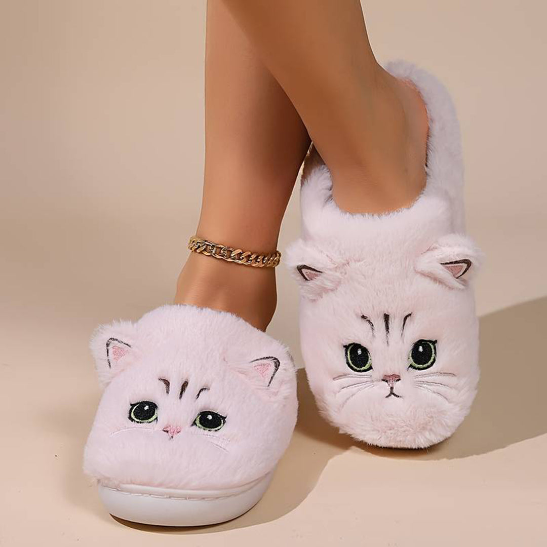 Warme Zachte Dames Katten Pantoffels