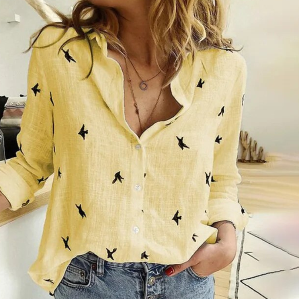 Ariella | Geborduurde Blouse