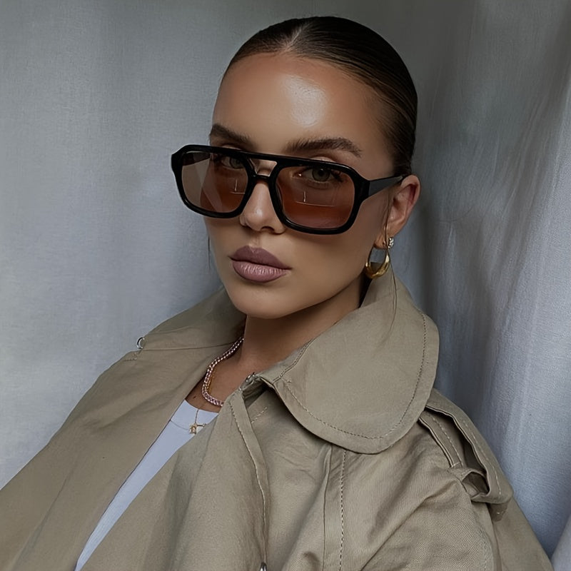 Morena | Statement Zonnebril met Geometrisch Montuur