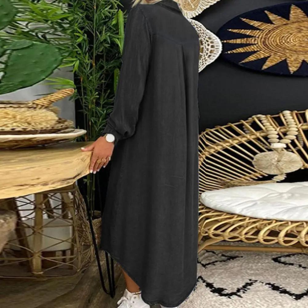 Gwyneth | Denim Tuniek Jurk met Knopen
