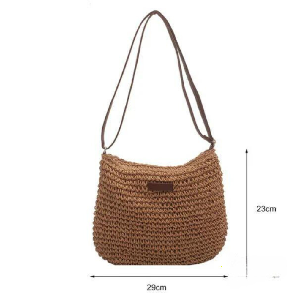 Beatie | Gevlochten Crossbody Tas met Verstelbare Riem