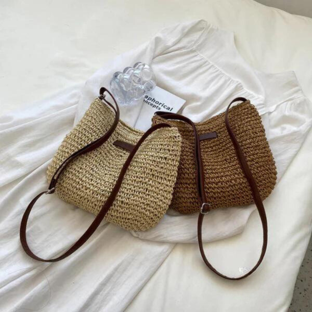 Beatie | Gevlochten Crossbody Tas met Verstelbare Riem