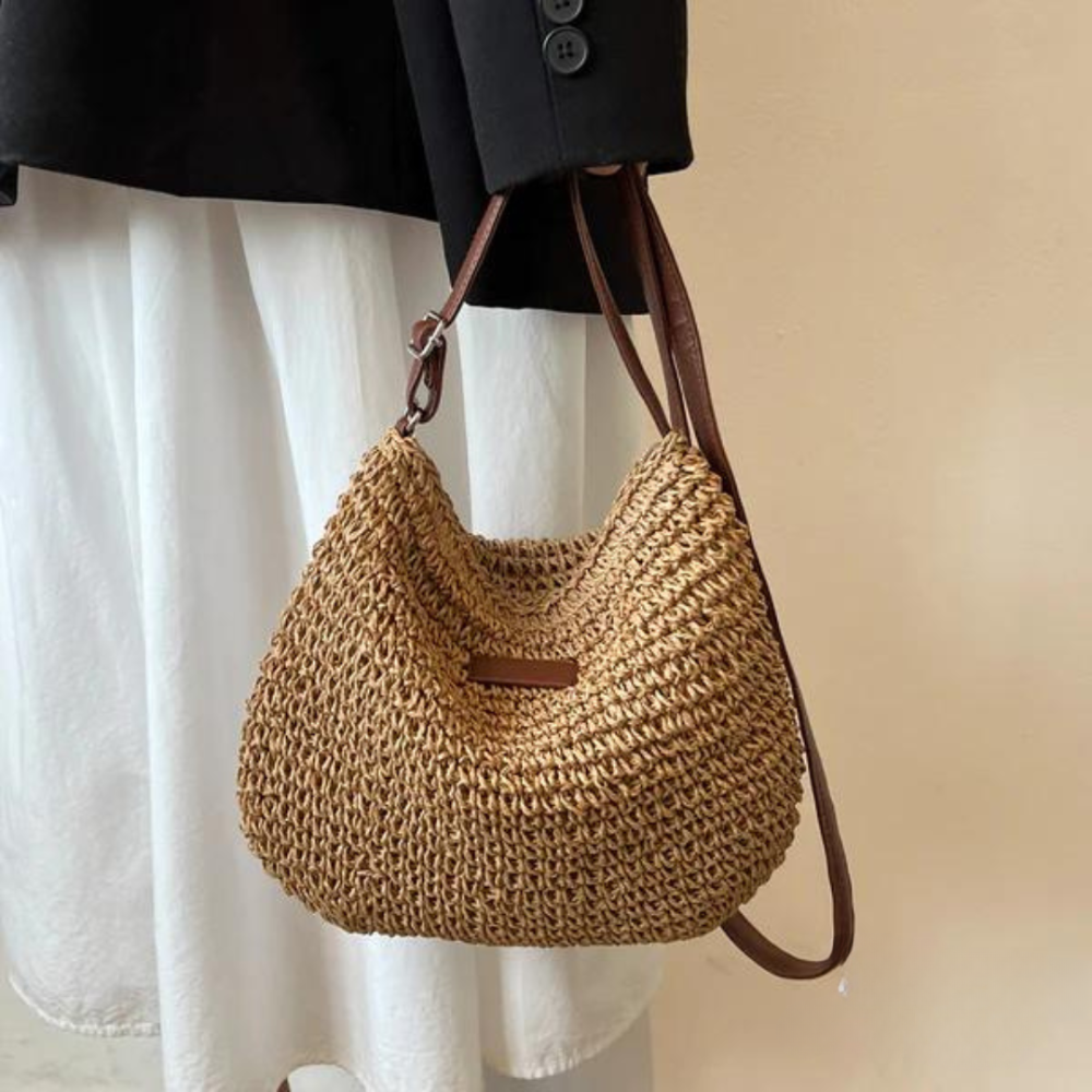 Beatie | Gevlochten Crossbody Tas met Verstelbare Riem