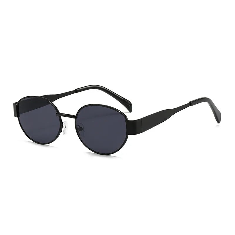 Retro Ovale Zonnebril Met Smal Design Voor Dames