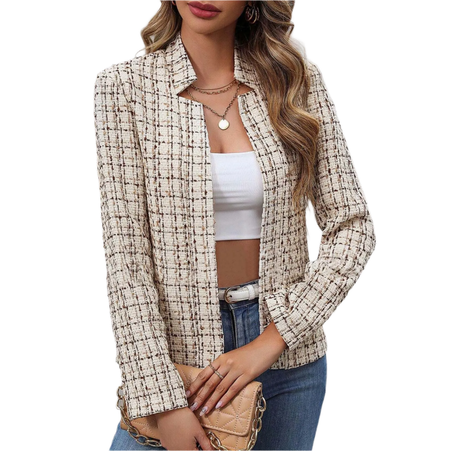 Elegante Trendy Dames Blazer met Lange Mouwen