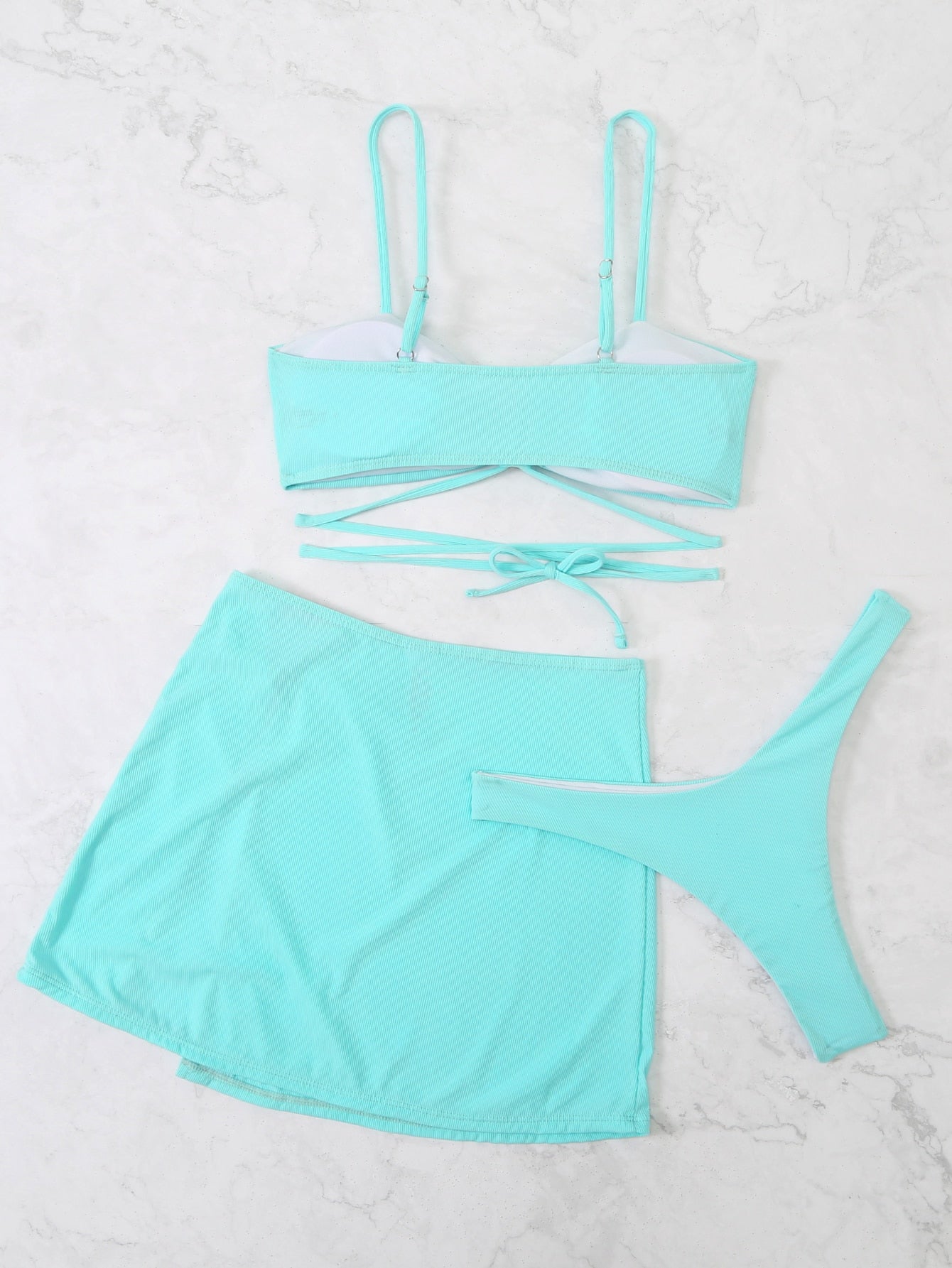 Euphemia | Speelse 3-Delige Bikini Set met Hartdetails