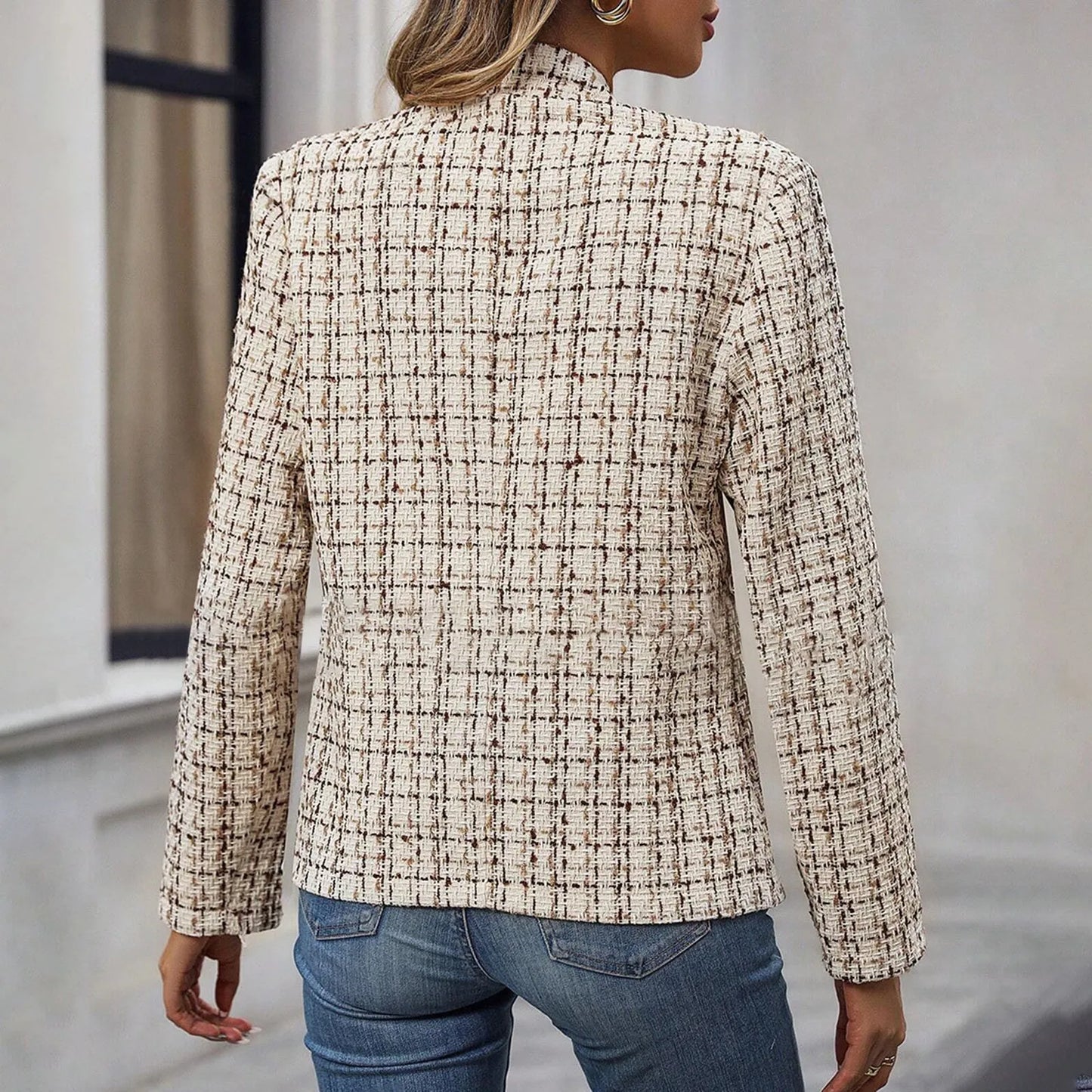 Elegante Trendy Dames Blazer met Lange Mouwen