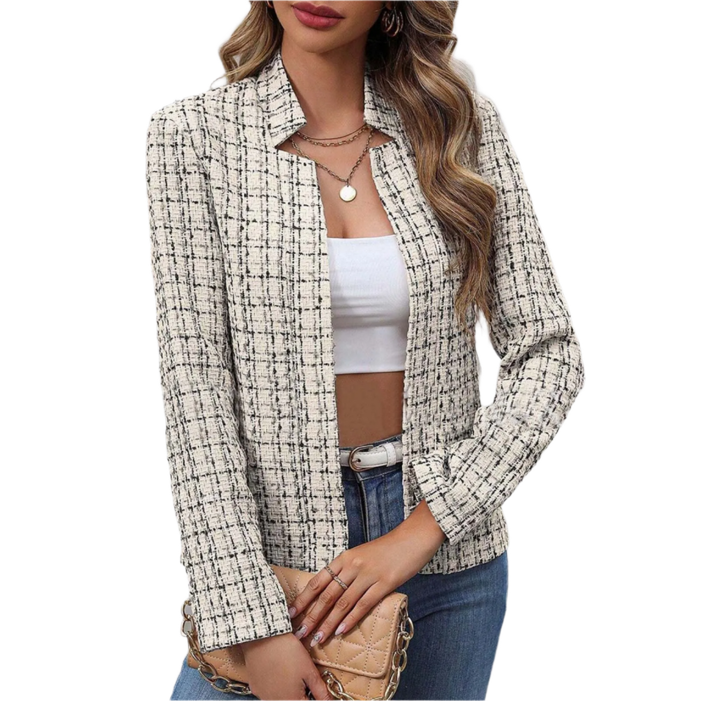 Elegante Trendy Dames Blazer met Lange Mouwen