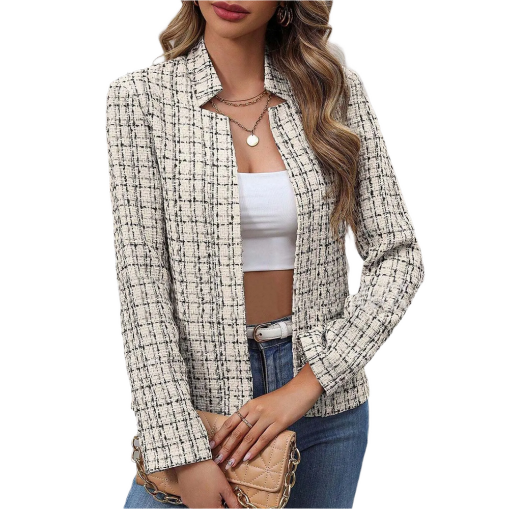 Blazer élégant et tendance pour femmes à manches longues