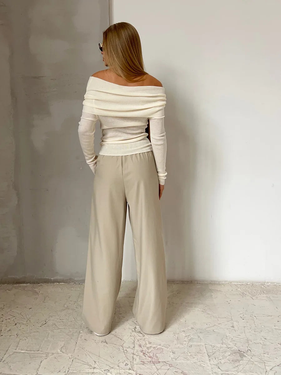 Malou | Off-Shoulder Ribbed Top