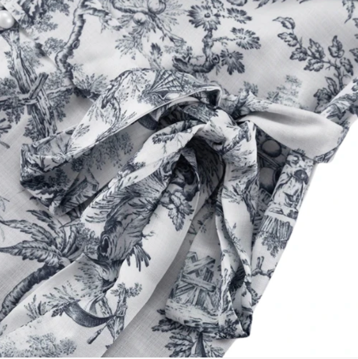 Rie | Romantische Bloemenjurk met Vintage Print