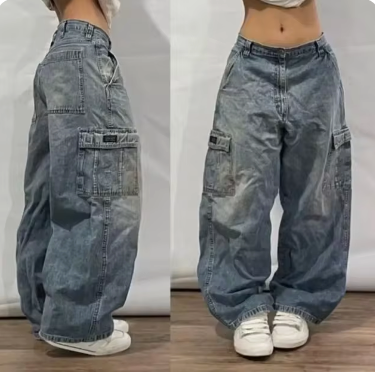 Dunya | Streetwear Flared Baggy Jeans