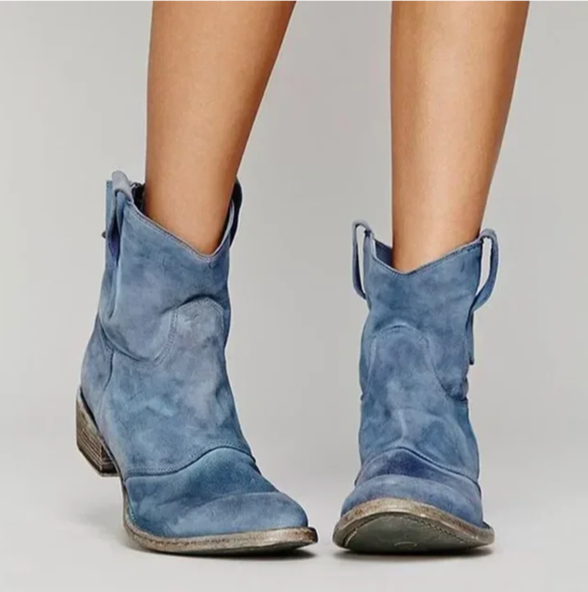 Carah | Western-Inspired Suede Ankle Boots