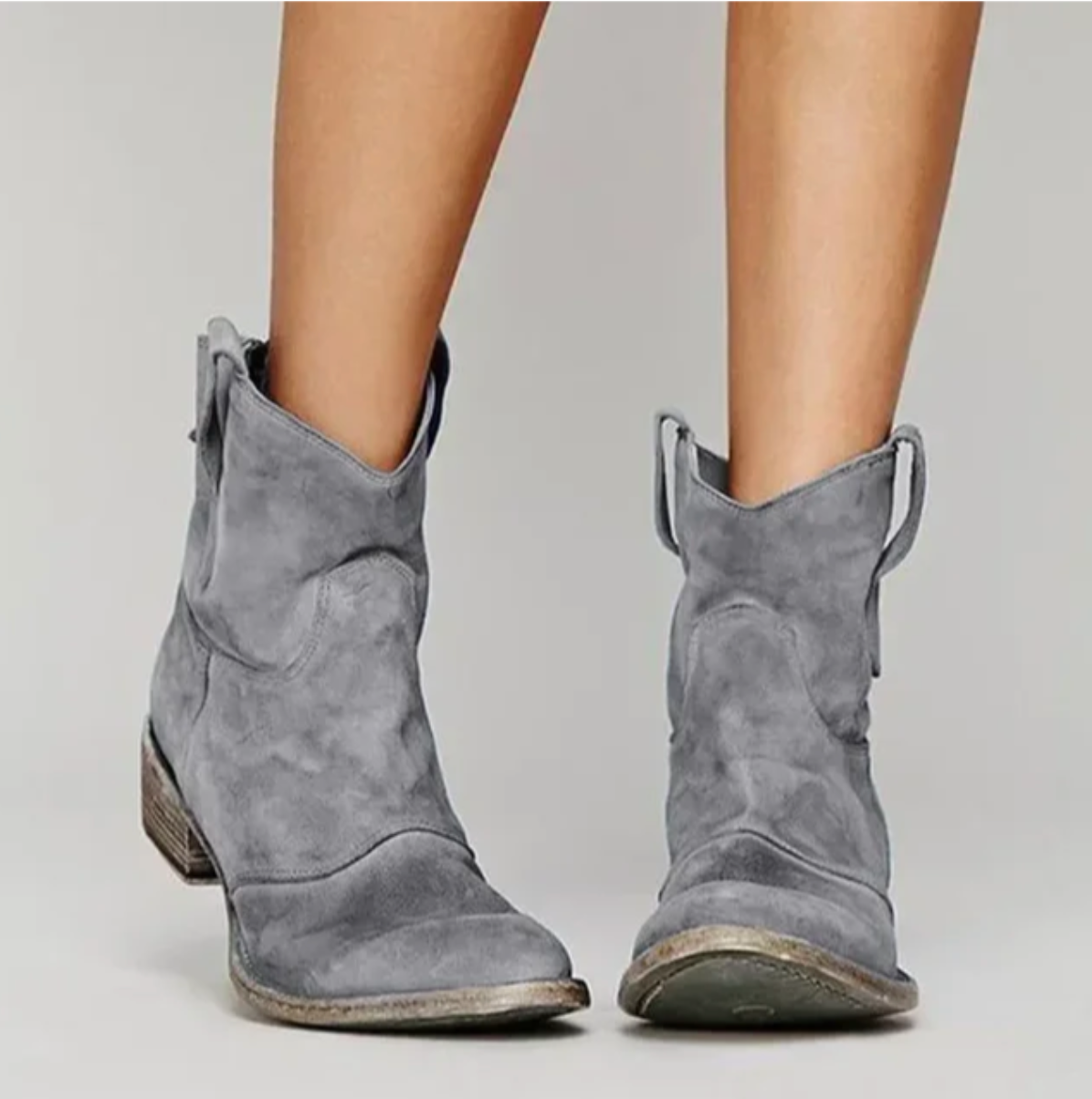 Carah | Western-Inspired Suede Ankle Boots
