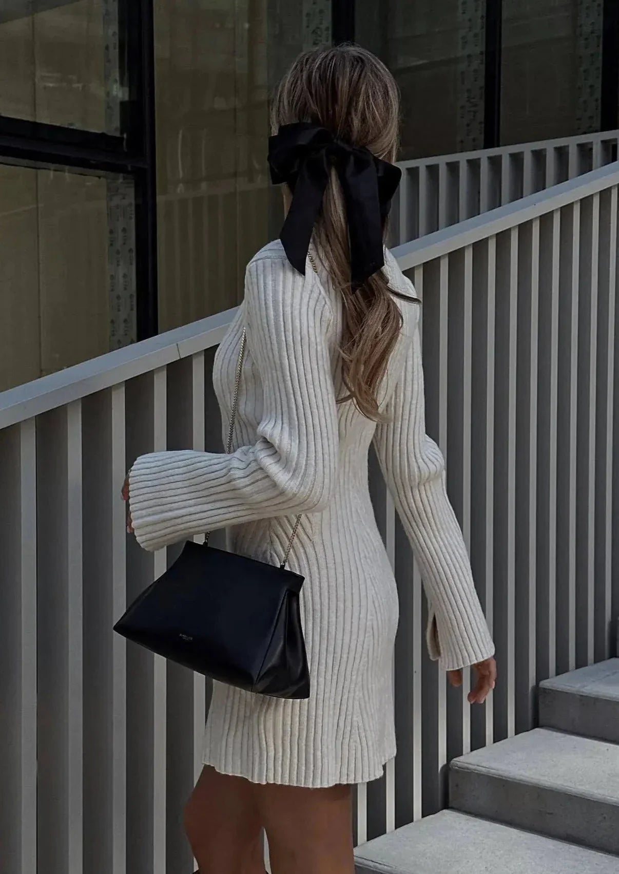 Presleigh | Cozy Ribbed Sweater Dress
