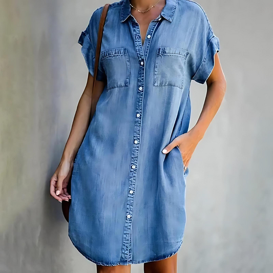 Aureline | Denim Shirt Dress