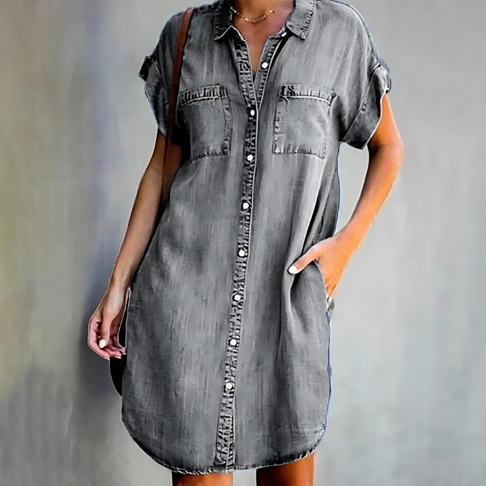Aureline | Denim Shirt Dress
