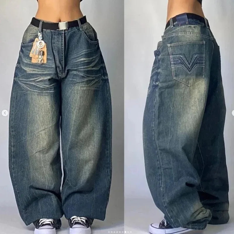 Dunya | Streetwear Flared Baggy Jeans
