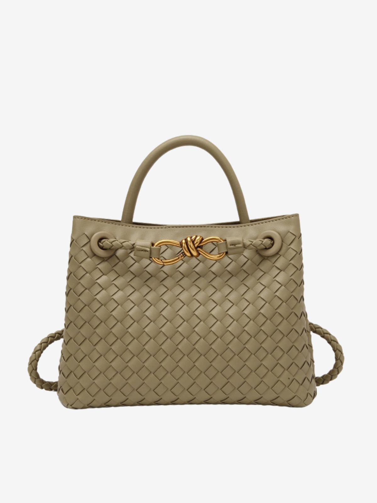 Jessah | Woven Leather Handbag