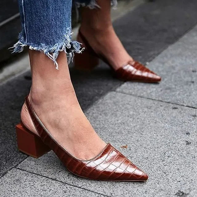 Olive | Escarpins Slingback de Luxe