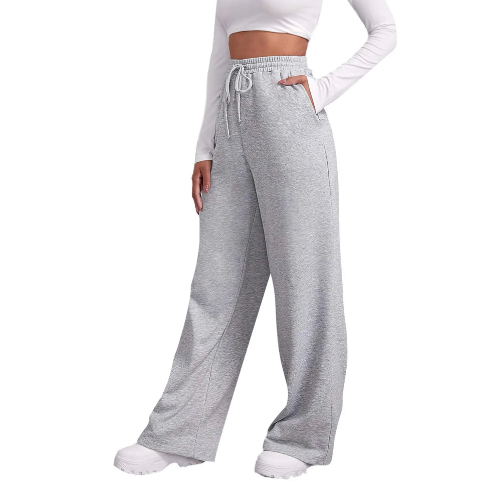 Alina | Pantalon de jogging décontracté taille haute à jambes larges