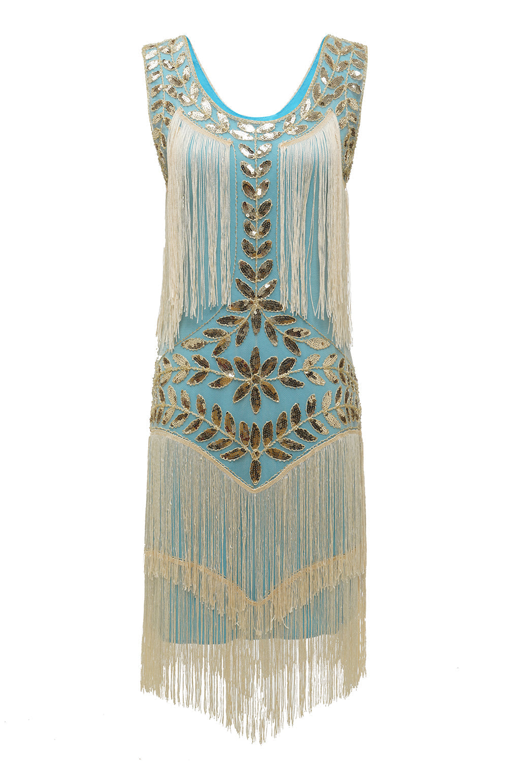 Goedele | Vintage Boho Fringe Midi Dames Jurk