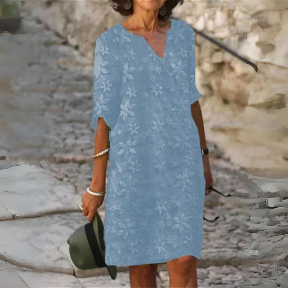 Fiorina | Elegante Comfortabele Bloemenjurk