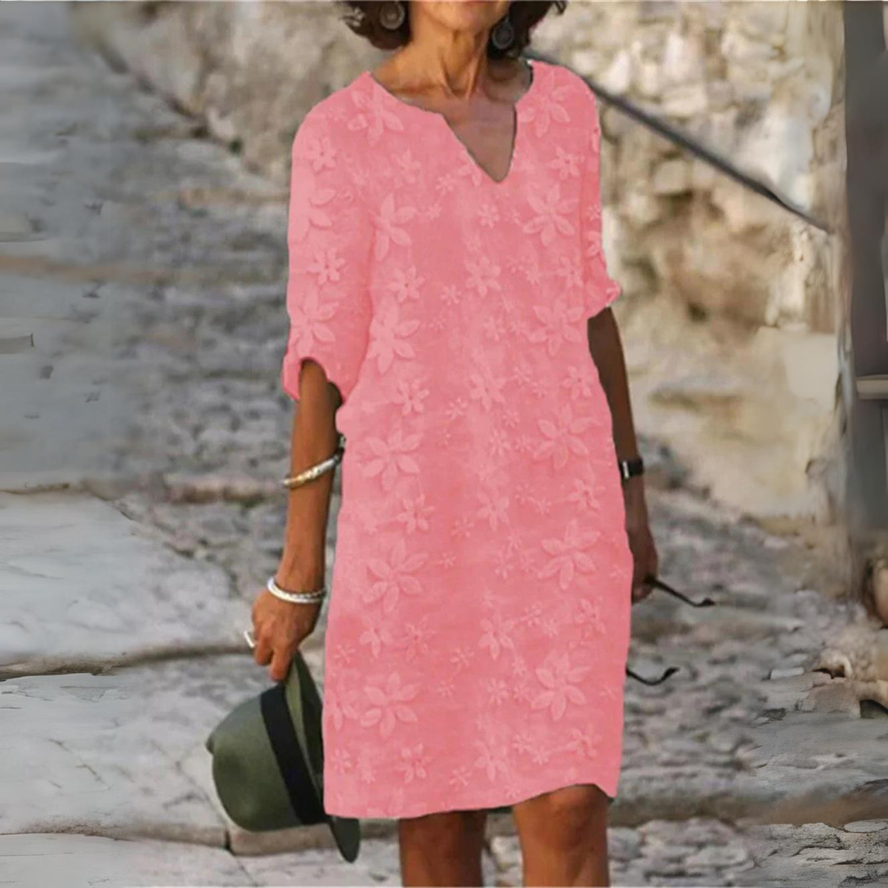 Fiorina | Elegante Comfortabele Bloemenjurk