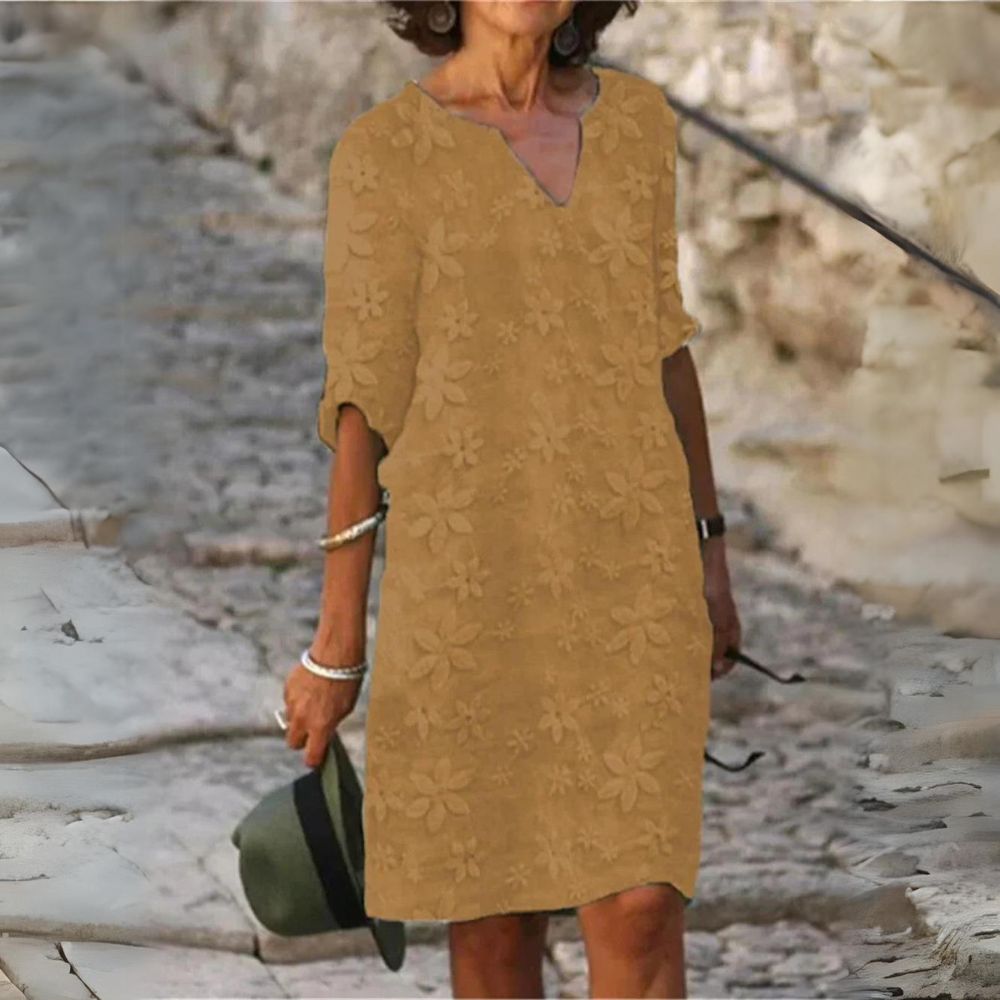 Fiorina | Elegante Comfortabele Bloemenjurk