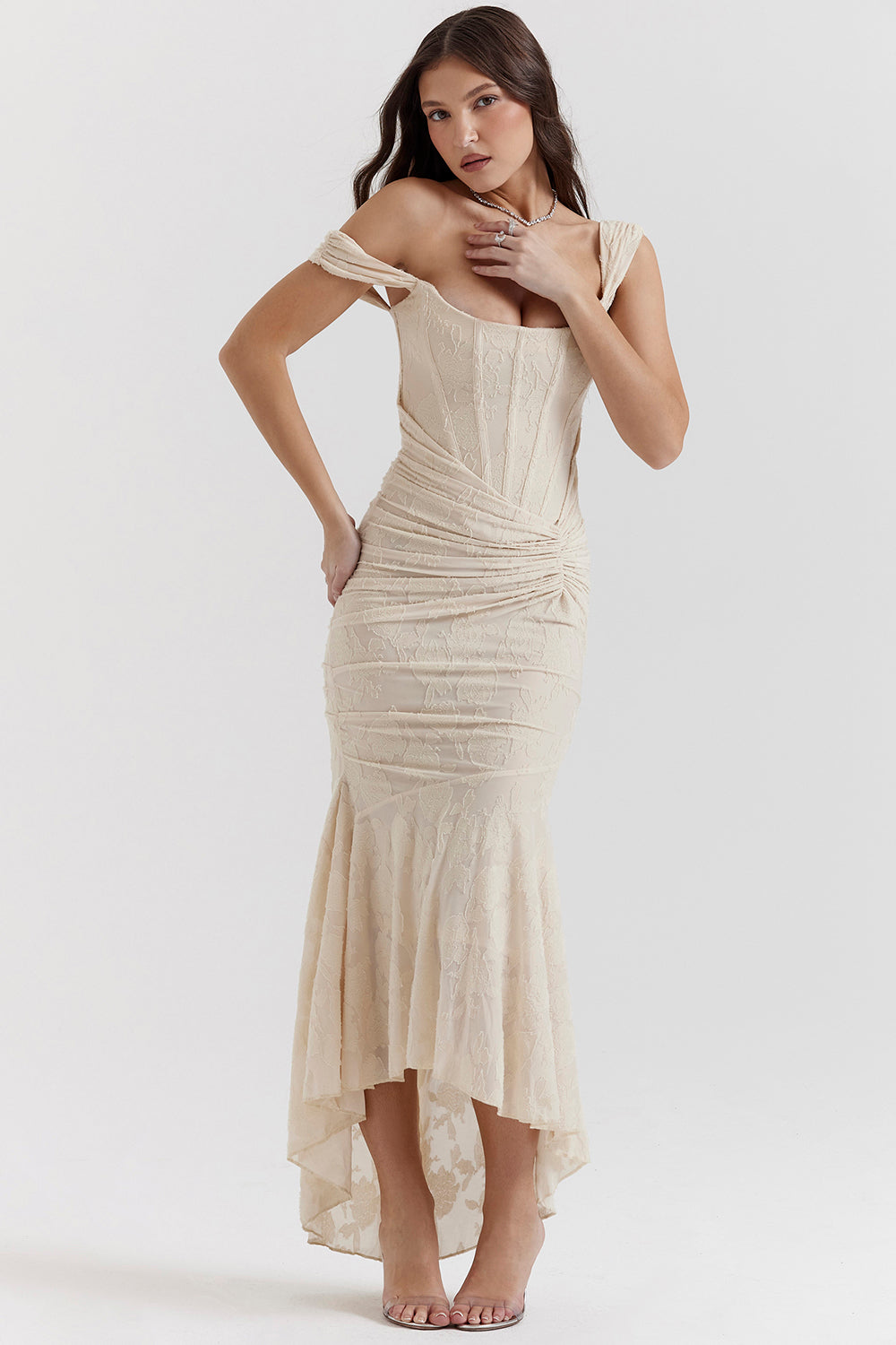 Alcinia | Elegant Asymmetrical Midi Dress