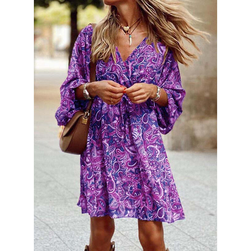 Catriona | Bohemian Paisley Dress
