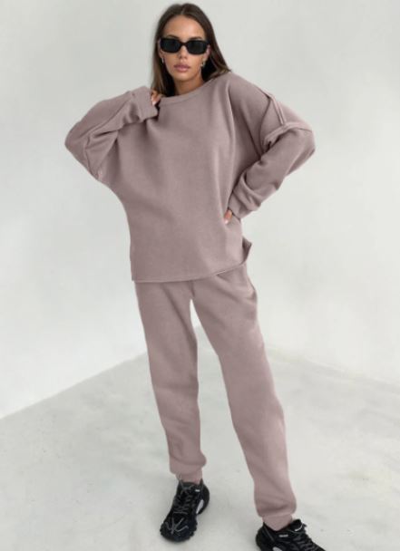Survêtement oversize pour femmes avec pull et pantalon