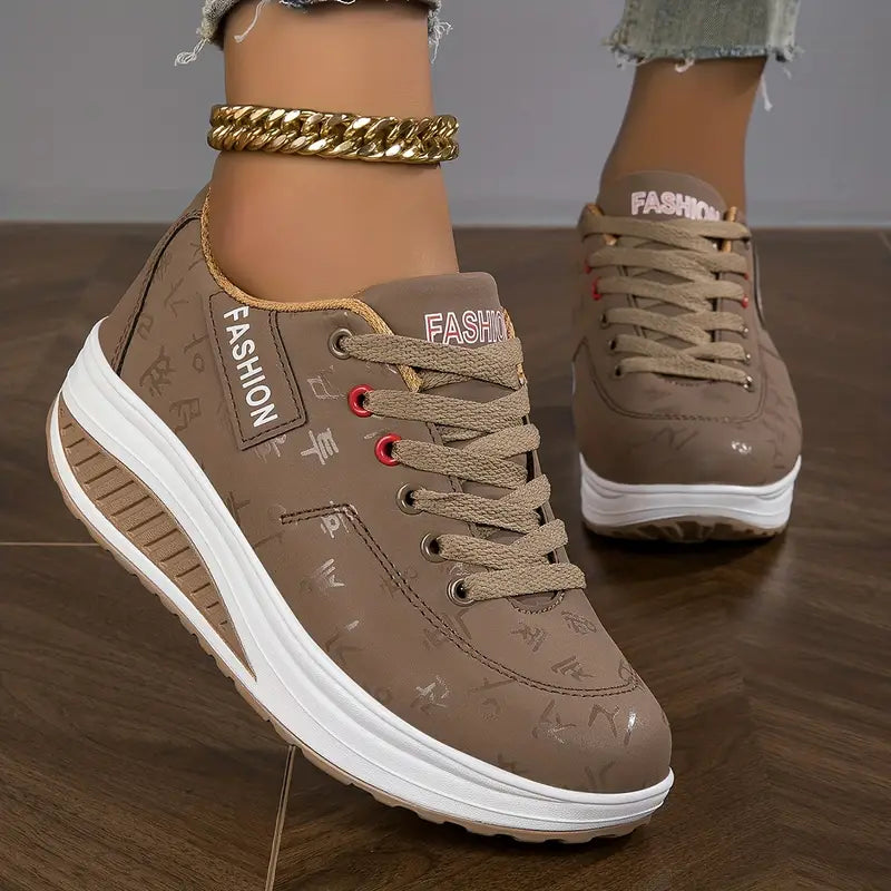 Maisey | Verhoogde Orthopedische Dames Sneakers met Sportieve Zool